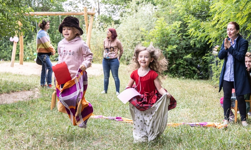 Die Kinder hatten viel Spaß.