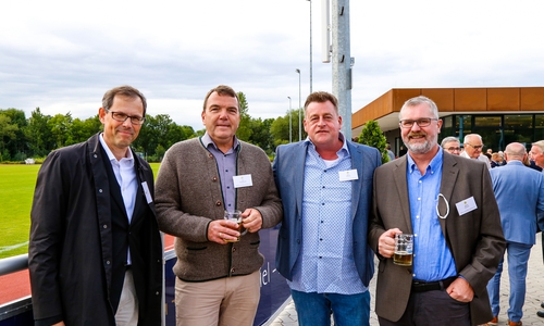 Erster Stadtrat Knut Foraita, Axel Burghardt, Marco Bosse und Matthias Buhles.