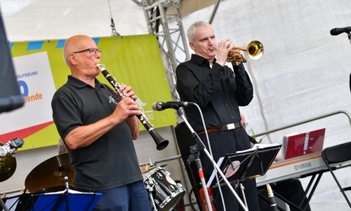 Die Excelsior Jazzmen bei ihrem Auftritt beim Jazz and More 2021.