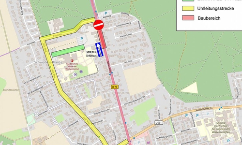 Die geänderte Verkehrsführung im Überblick.