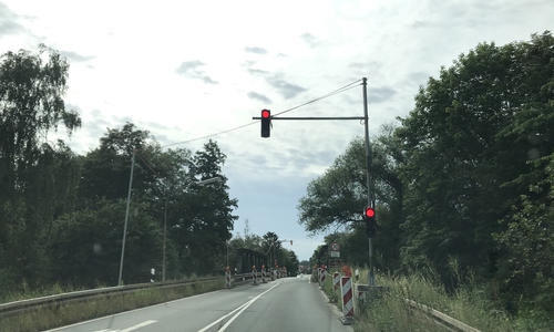 Die Okerbrücke bei Vienenburg wird erneuert.