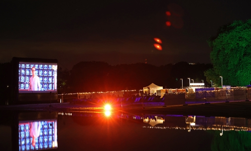 Open-Air-Kino am Allersee.