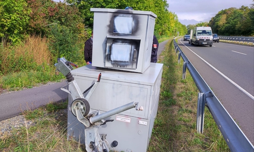 Der Blitzer war nicht mehr funktionsfähig.