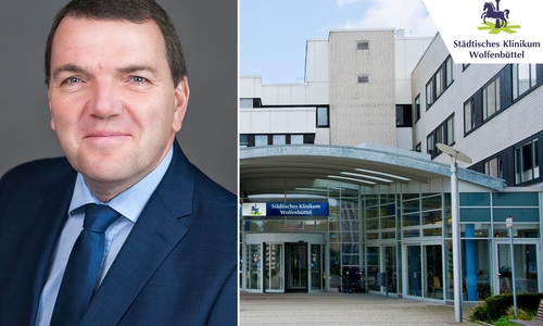 Geschäftsführer Axel Burghardt vom Klinikum Wolfenbüttel äußert sich zur Notlage.