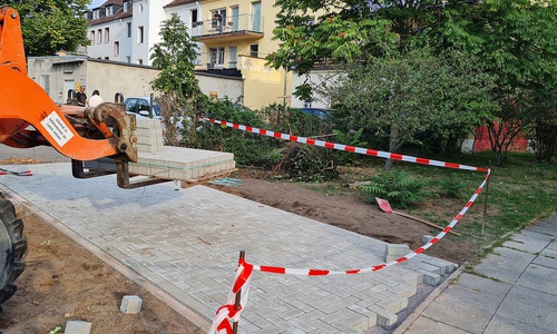 Zuwegung zur Wolfsburger Tafel in der Kleiststraße 35