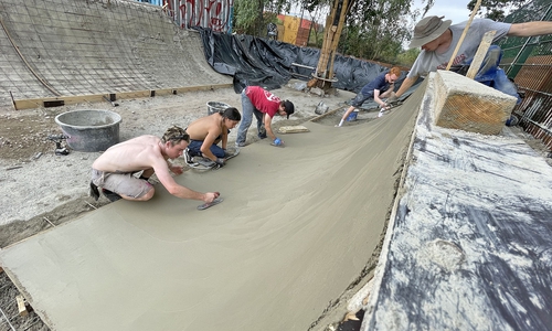 Ende August wurde fleißig gewerkelt.