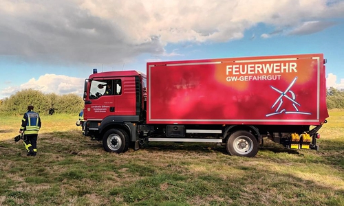 Die Feuerwehr musste zu einem Gefahrguteinsatz ausrücken. 