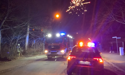 Die Feuerwehr Goslar war  über den Jahreswechsel gefordert.
