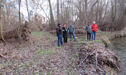 Bei einem Vororttermin wurden Sarah Grabenhorst-Quidde und Norbert Löhr von der CDU auf die Situation an der Oker aufmerksam gemacht. 