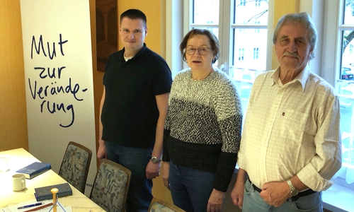 Thiemo Lohmann, Ursula Fischer und Siegfried Neumann (v. li.).