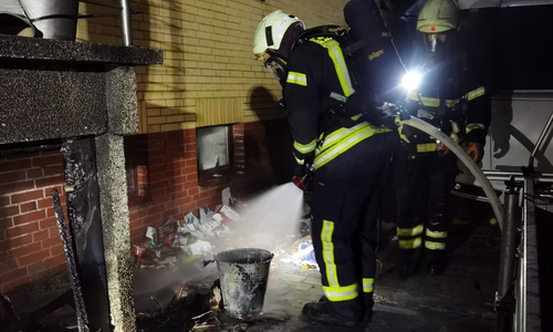 Die Feuerwehr löschte den Brand.