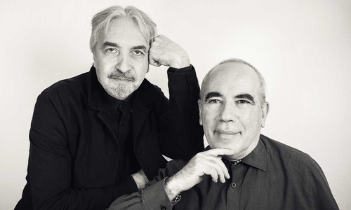 Im Doppelpack erfolgreich: Die Kaiserringpreisträger 2023 Vadim Zakharov und Yuri Albert (v. li.)