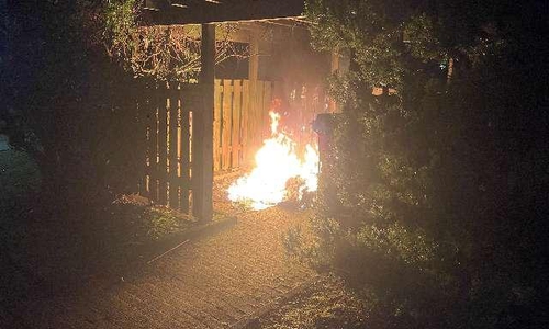 Der Brand in der Potsdamer Straße.