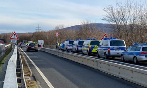 Es fand eine große Kontrolle der Polizei statt.
