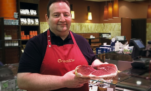 Parmaschinken-Spezialist Christian Cristalli.