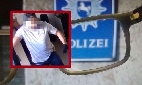 Die Polizei sucht nach dem Tatverdächtigen. Ungepixelte Bilder gibt es weiter unten im Artikel.