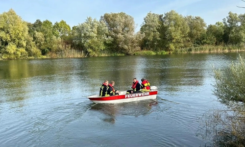 Auch ein Boot wurde bei der Suche eingesetzt.