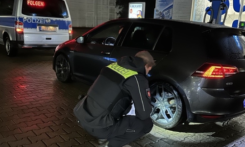 Die Polizei nahm insgesamt 19 Fahrzeuge unter die Lupe.