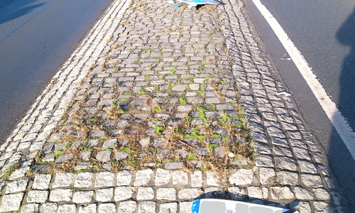 Das Nummernschild lag noch auf der Verkehrsinsel.