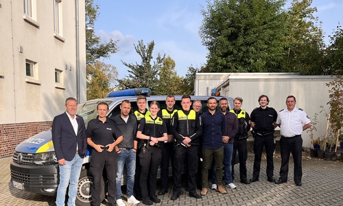 Die Neuzugänge für der Polizei Wolfenbüttel.