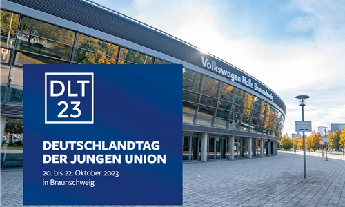 Der Deutschlandtag der Jungen Union wird in der Volkswagen Halle Braunschweig abgehalten.