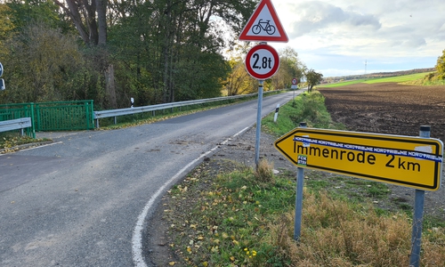 Die Kreisstraße 24 soll auf dem rund 1,2 Kilometer langen Teilstück zwischen dem Ortsausgang Immenrode bis zur Einmündung in die L 510 in eine Fahrradstraße umgewandelt werden. Der Ausschuss für Bauen und Umwelt gab grünes Licht für das Vorhaben der Kreisverwaltung.