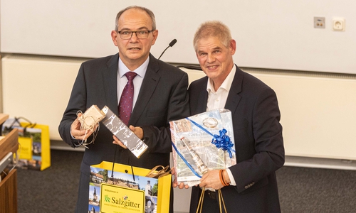  Oberbürgermeister Knut Kreuch und Oberbürgermeister Frank Klingebiel.