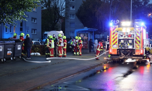 Die Feuerwehr im Einsatz.