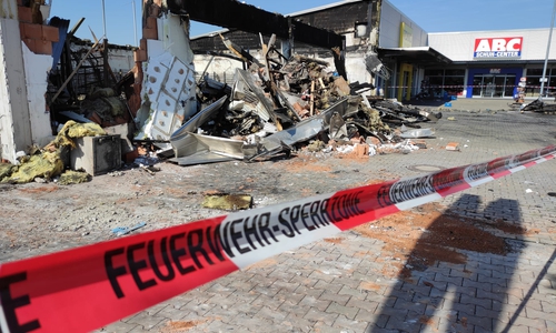 Am 8. September kam es zu einem Feuer in der Tedi-Filiale in der Schweigerstraße. 