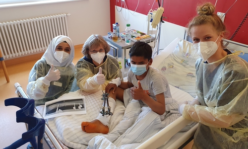 Das Team im Helios Klinikum Salzgitter hat den kleinen Ramin sofort ins Herz geschlossen.
