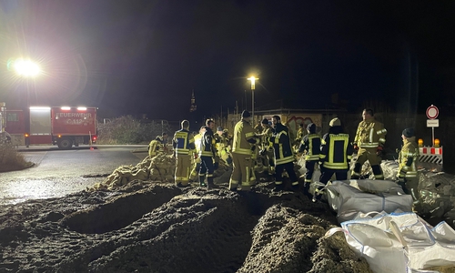 Die Kreisfeuerwehrbereitschaft der Stadt Wolfsburg unterstützte in Wolfenbüttel am Ufer der Oker. 