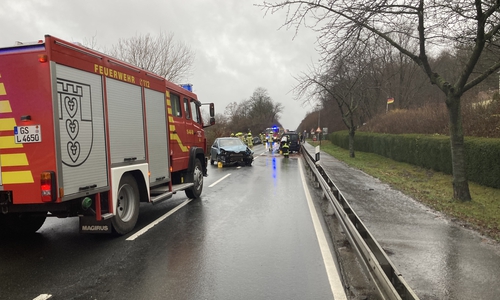 Unfall auf der L500 - Höhe Heimerode.