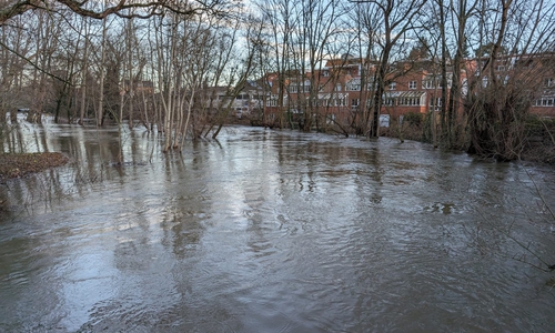 Seit Tagen sind Bereiche von Wolfenbüttel überflutet. 