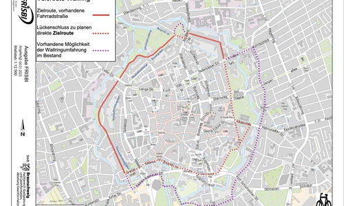 Die Verwaltung optimiert 2024 mehrere Querungen auf der Veloroute 2.