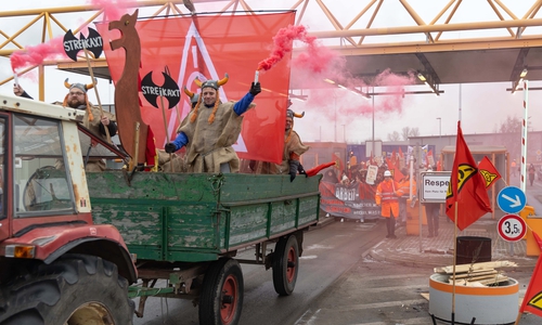 Großer Streik in Salzgitter.