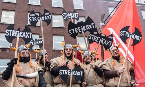 Zum Teil wurde der Protest kreativ gestaltet.