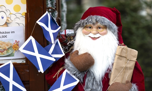Schottische Dekorationen findet man an diesem Wochenende an jeder Ecke in der Weihnachtsstadt Peine. 