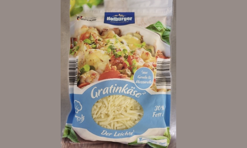 Aldi ruft den „Hofburger“ Gratinkäse leicht zurück.