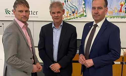 v.l. Erster Bürgermeister und MdL Stefan Klein, Oberbürgermeister Frank Klingebiel, Zweiter Bürgermeister Christian Striese
