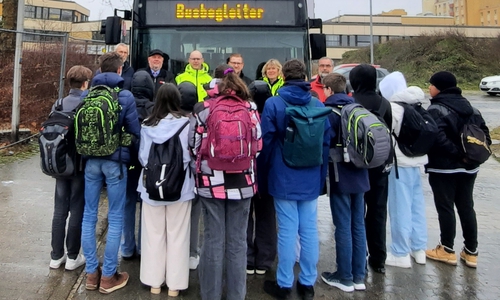 Die Teilnehmer der Busbegleiter-Ausbildung.