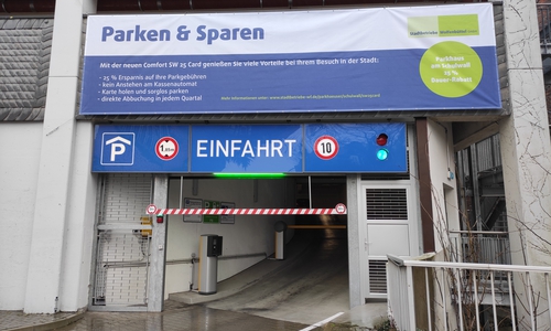 Bald kann man das Parkhaus auch vom Schulwall erreichen. (Archiv)