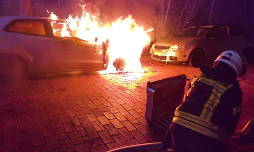 In Vorsfelde brannte am Morgen ein Polo aus.