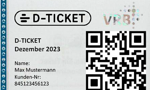 Das Deutschland-Ticket in Papierform.