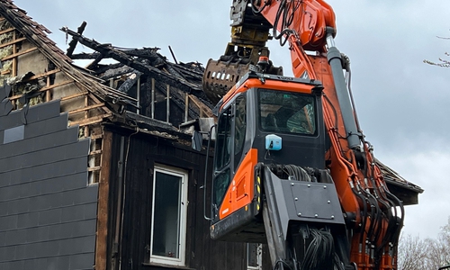Das Haus bleibt auch nach den Arbeiten unbegehbar.