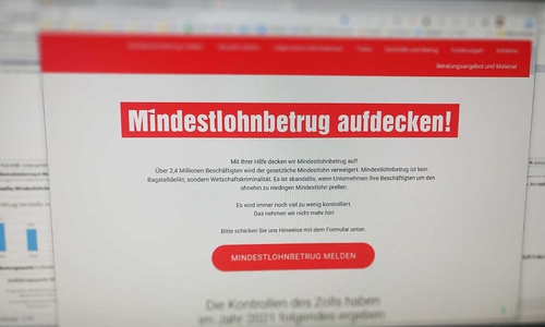 Die Meldeplattform soll helfen, Betrug aufzudecken. (Bildschirmfoto)