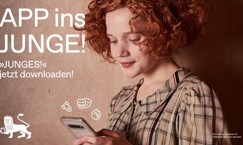 Auch Annie (Emi Aalto) freut sich über die JUNGE! App.