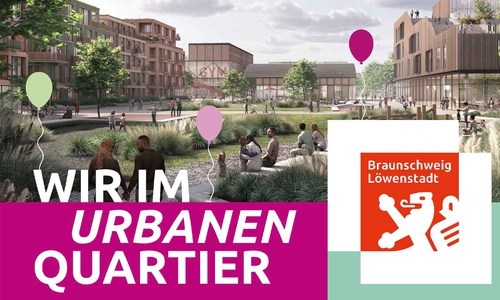 Plakat - Wir im urbanen Quartier.