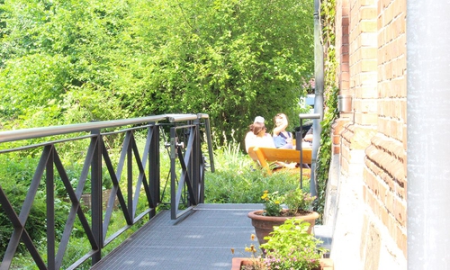 Blick vom Gästehaus der Bundesakademie ins Grüne.