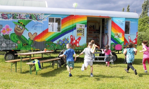 Das Spielmobil bald wieder unterwegs.