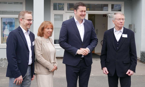 v.l.n.r.: Alan Brodkorb & Andrea Zauner / Dr. Thorsten Kornblum & Walter J. Herrmann  Geschäftsführung der ABW / Oberbürgermeister Stadt BS & 1. Vorsitzender der ABW